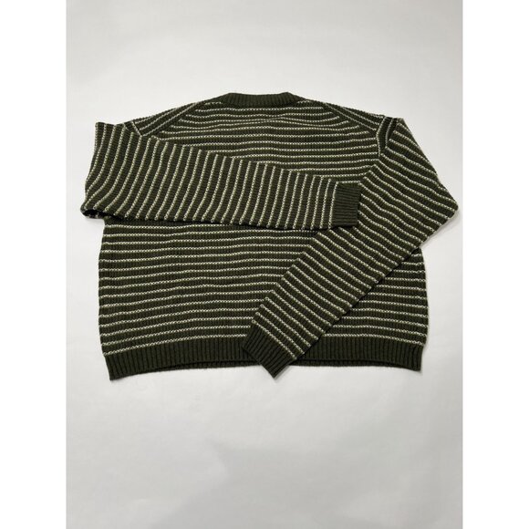 Splendid Amber Stripe Crop Cardigan in Green Spruce Oak - Picture 4 of 5